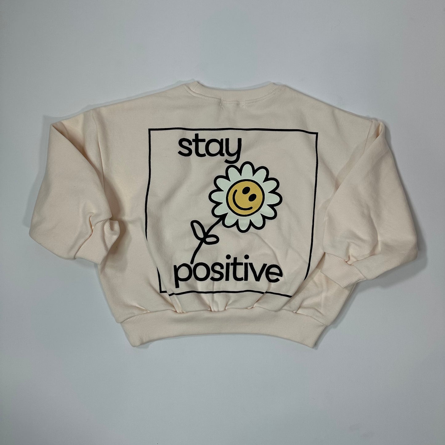 Stay Positive Smiley Daisy Sweatshirt