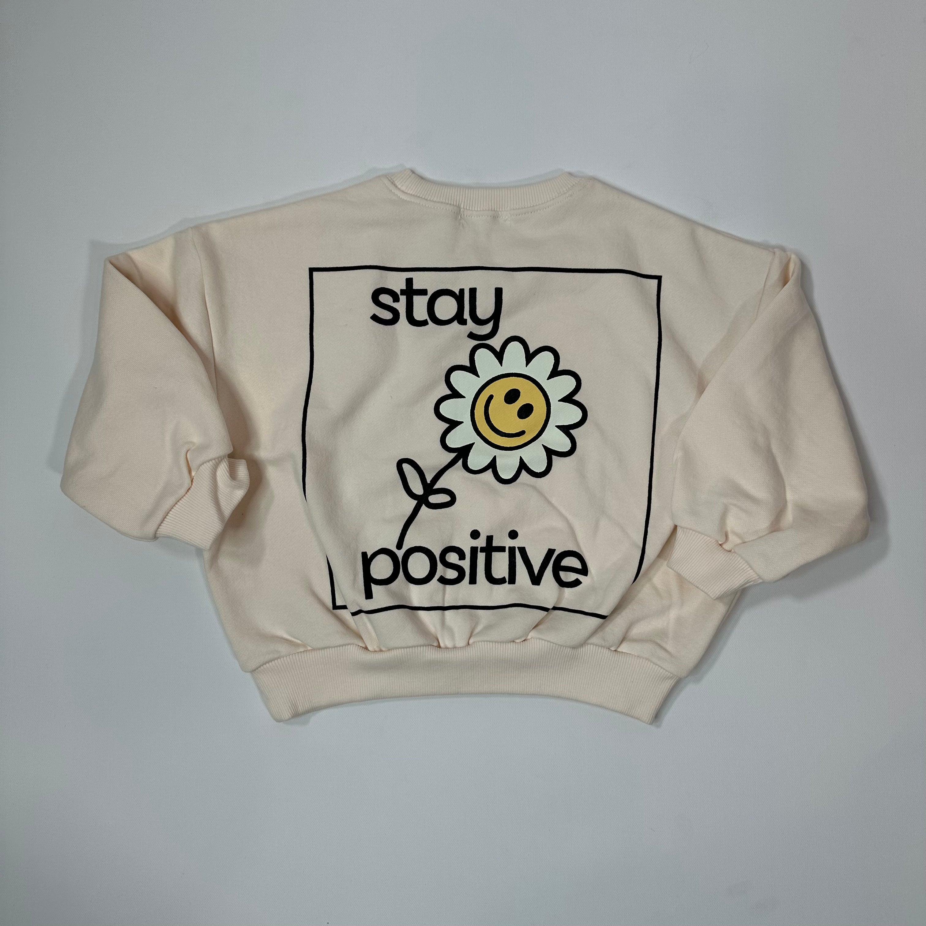 Stay Positive Smiley Daisy Sweatshirt