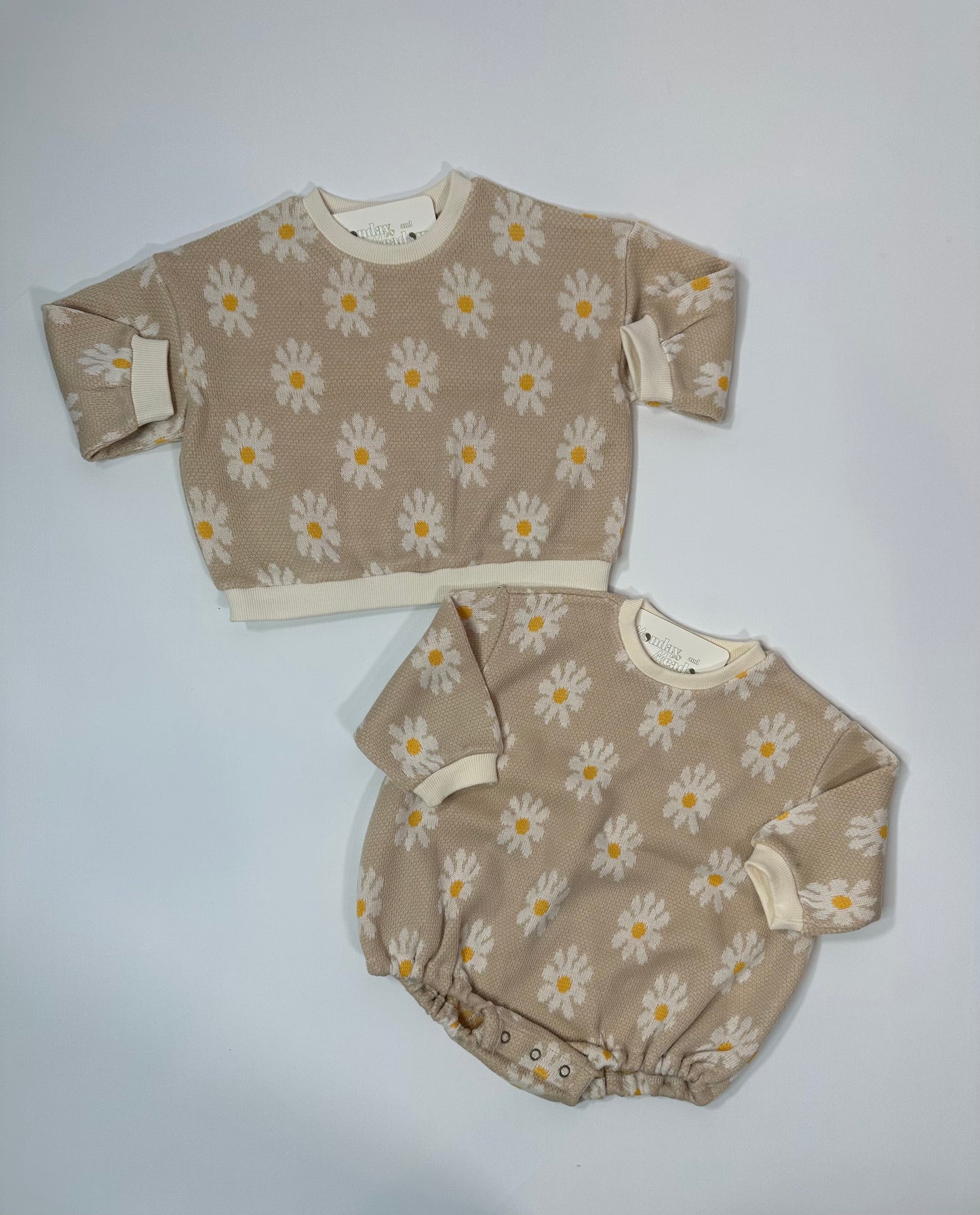 Daisy Knit BABY Bubble Romper