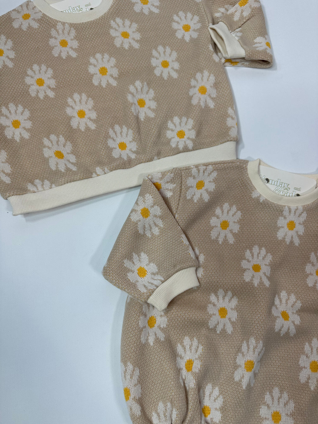 Daisy Knit BABY Bubble Romper