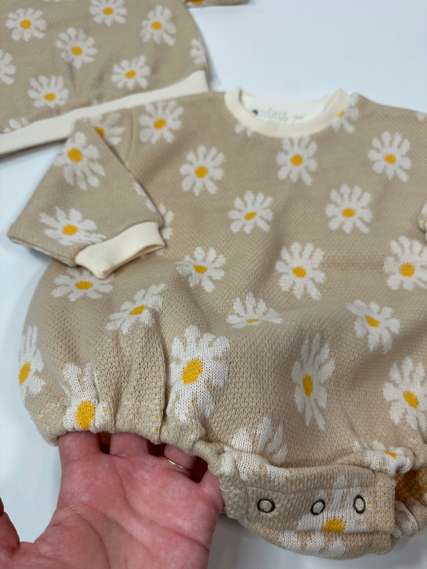 Daisy Knit BABY Bubble Romper