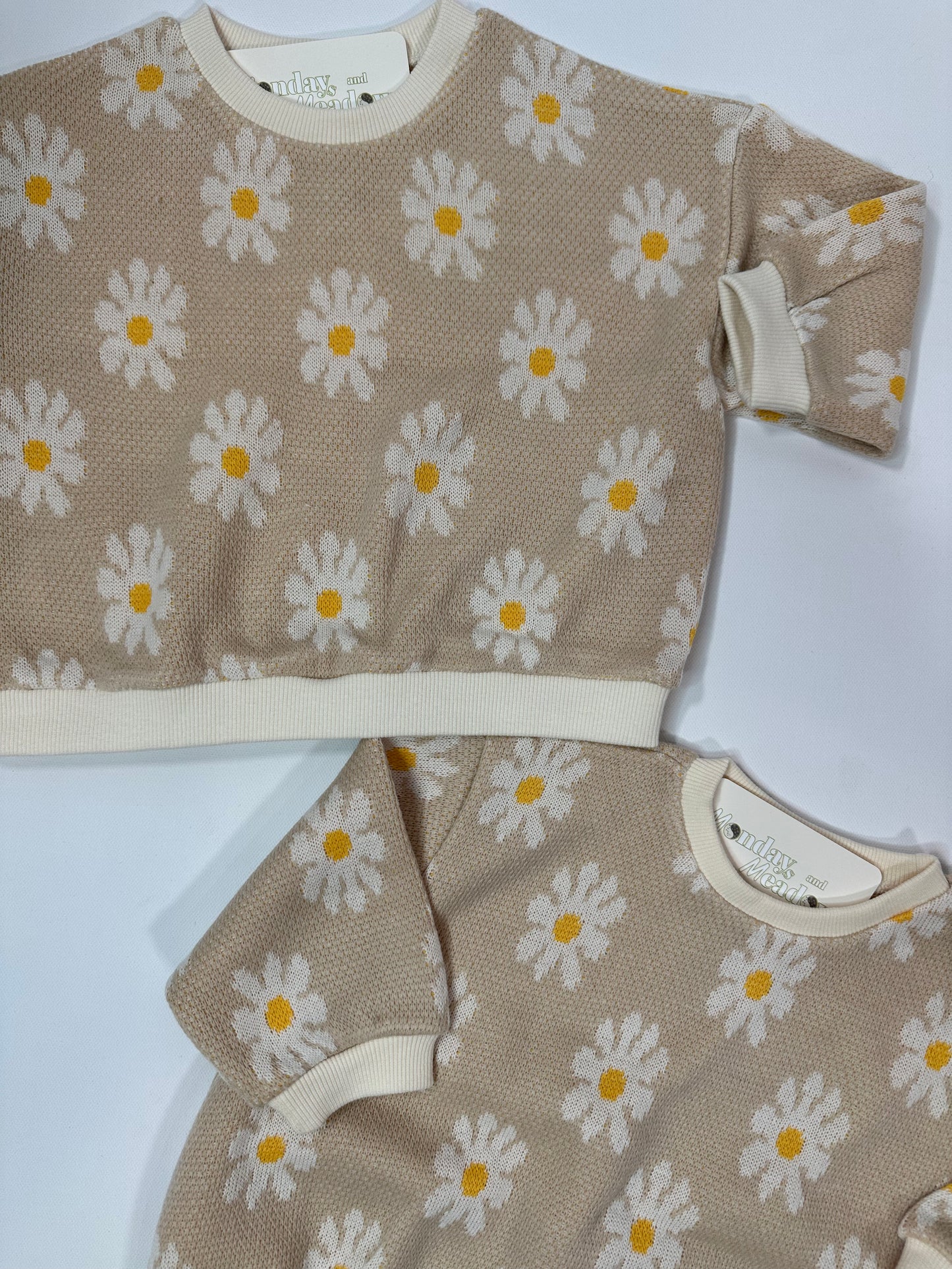 Daisy Knit BABY Bubble Romper