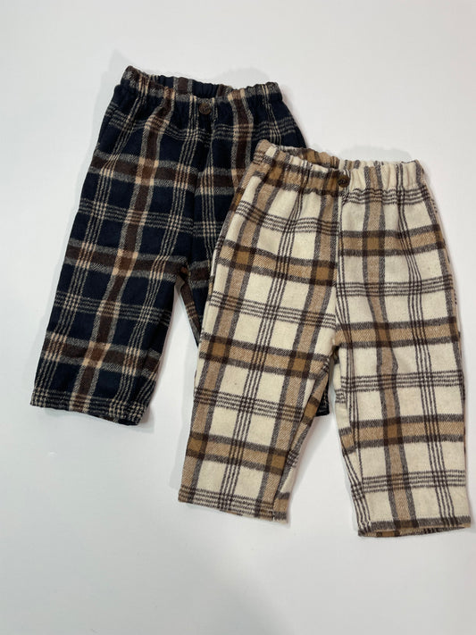 Plaid Relaxed Fit Pants