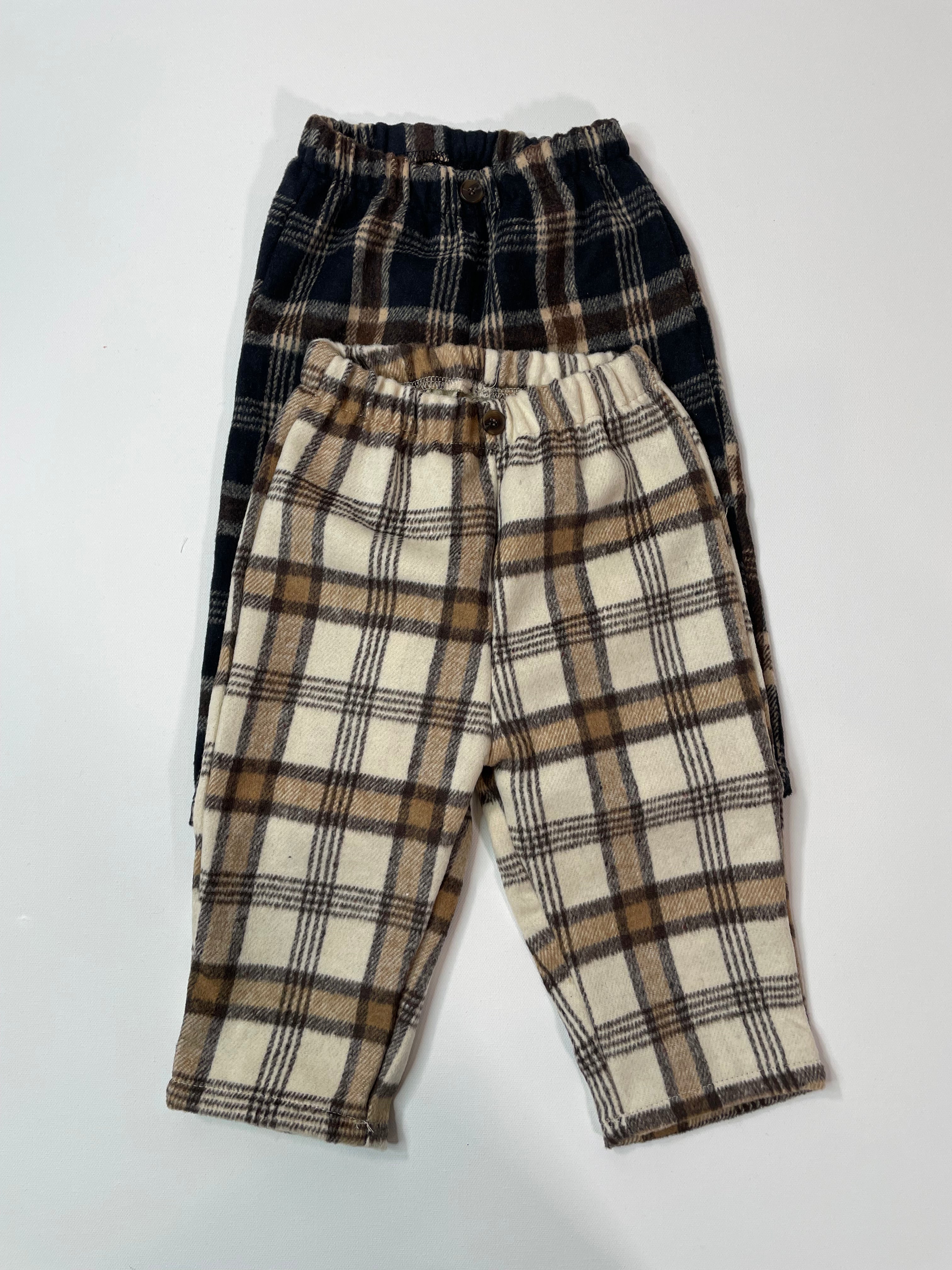 Plaid Relaxed Fit Pants