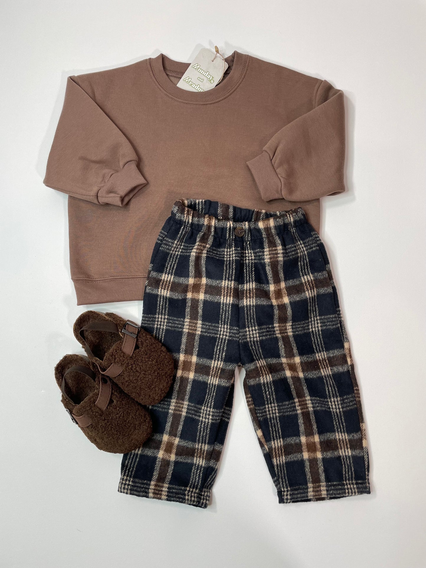 Plaid Relaxed Fit Pants