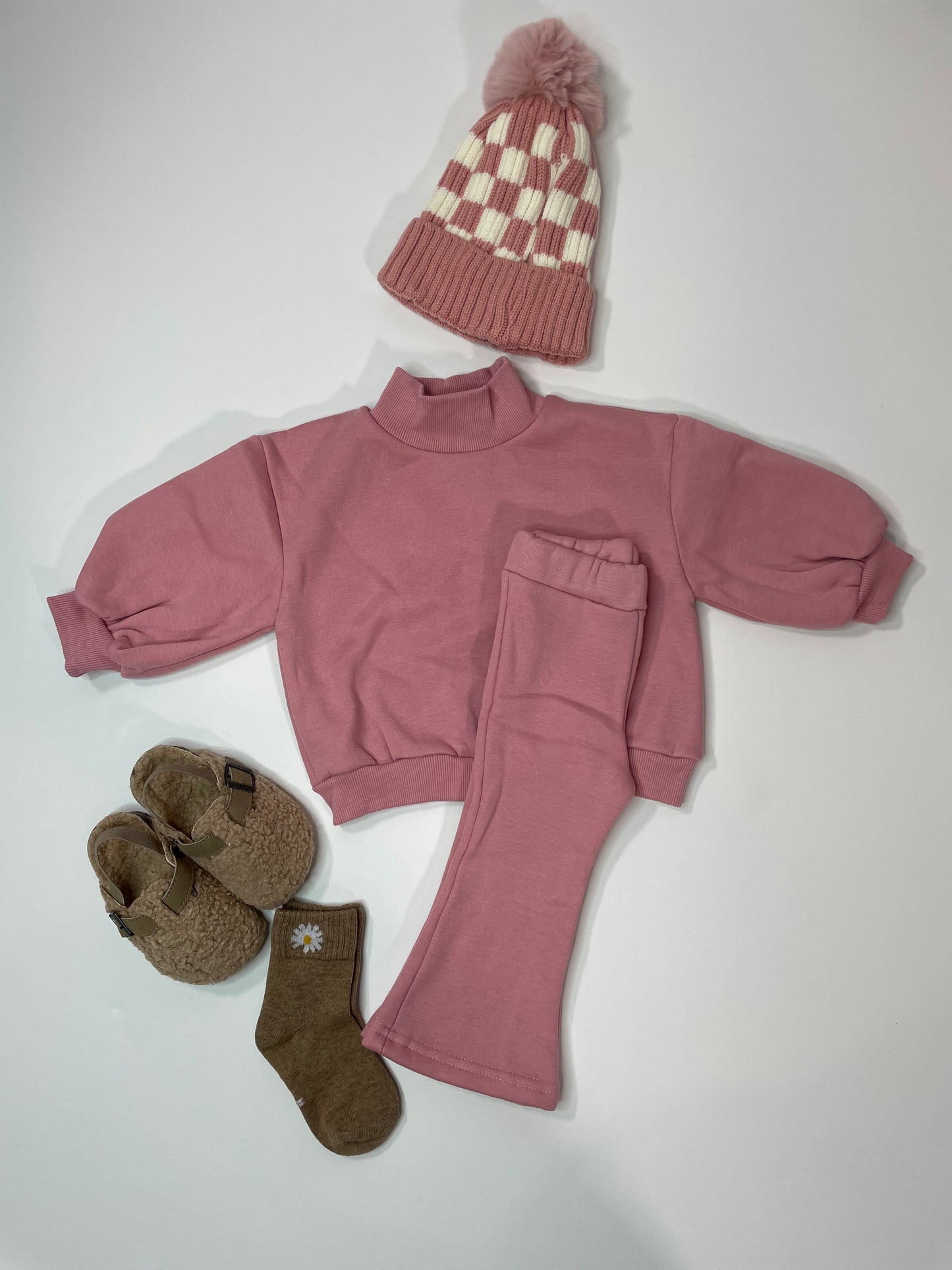 Sweatshirt and Flared Pants Set