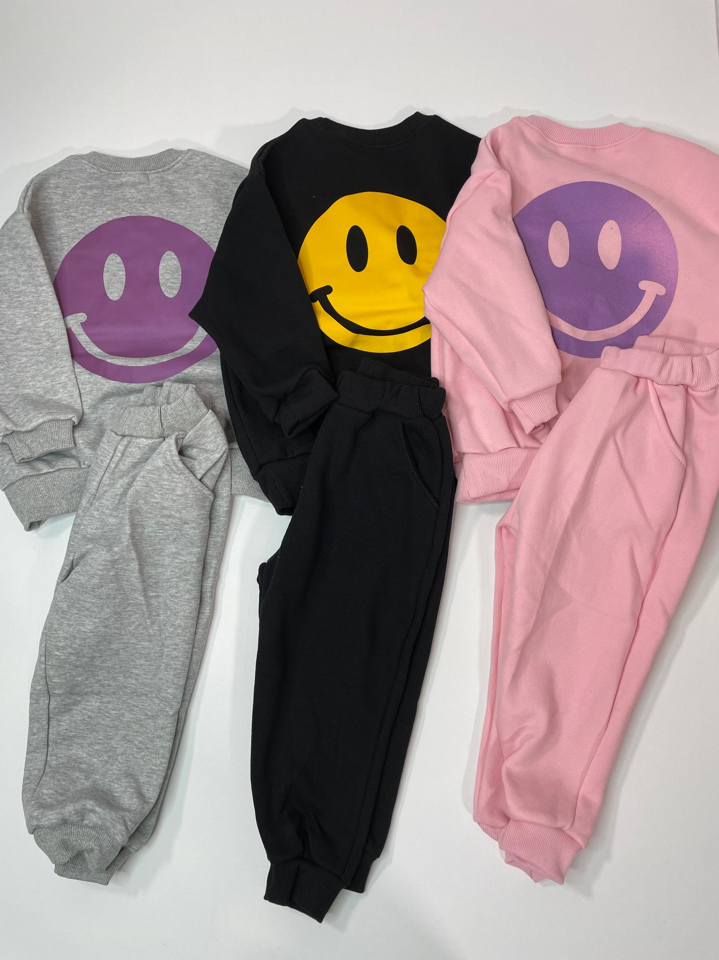 Smiley Fleece Lined Set