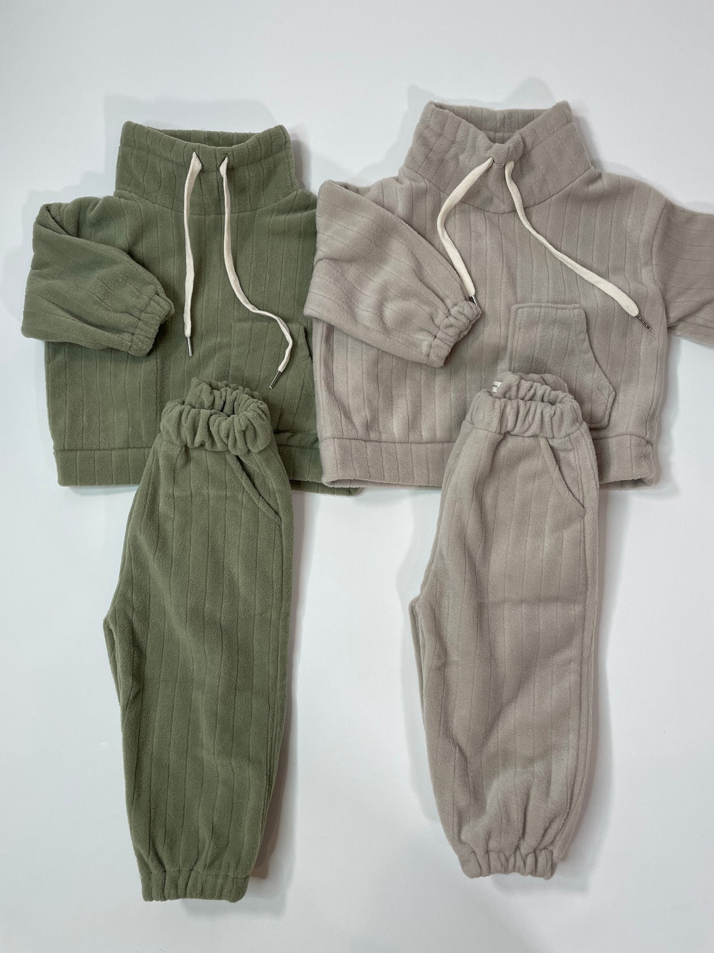 Thick Ribbed Fleece Set