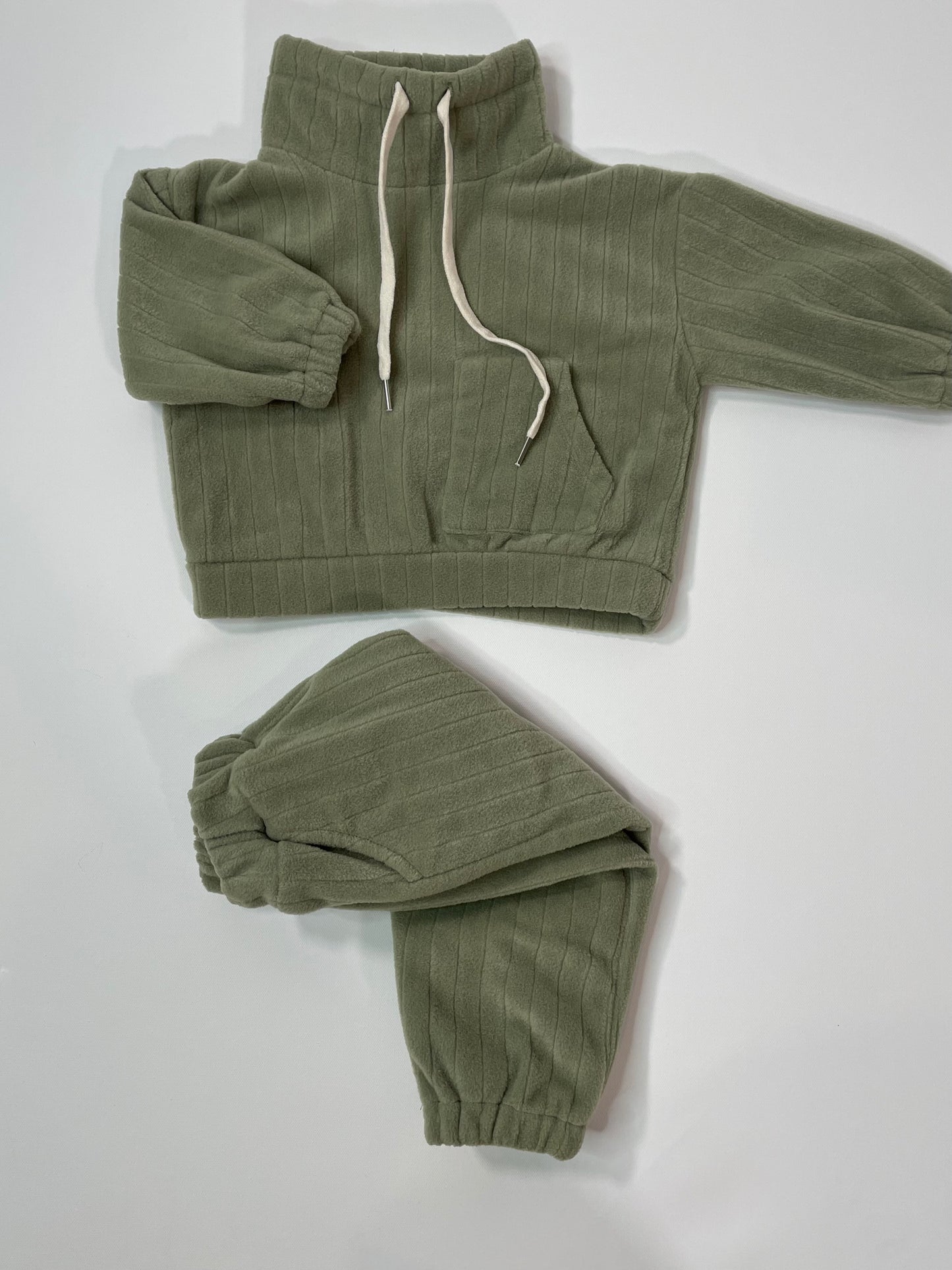 Thick Ribbed Fleece Set