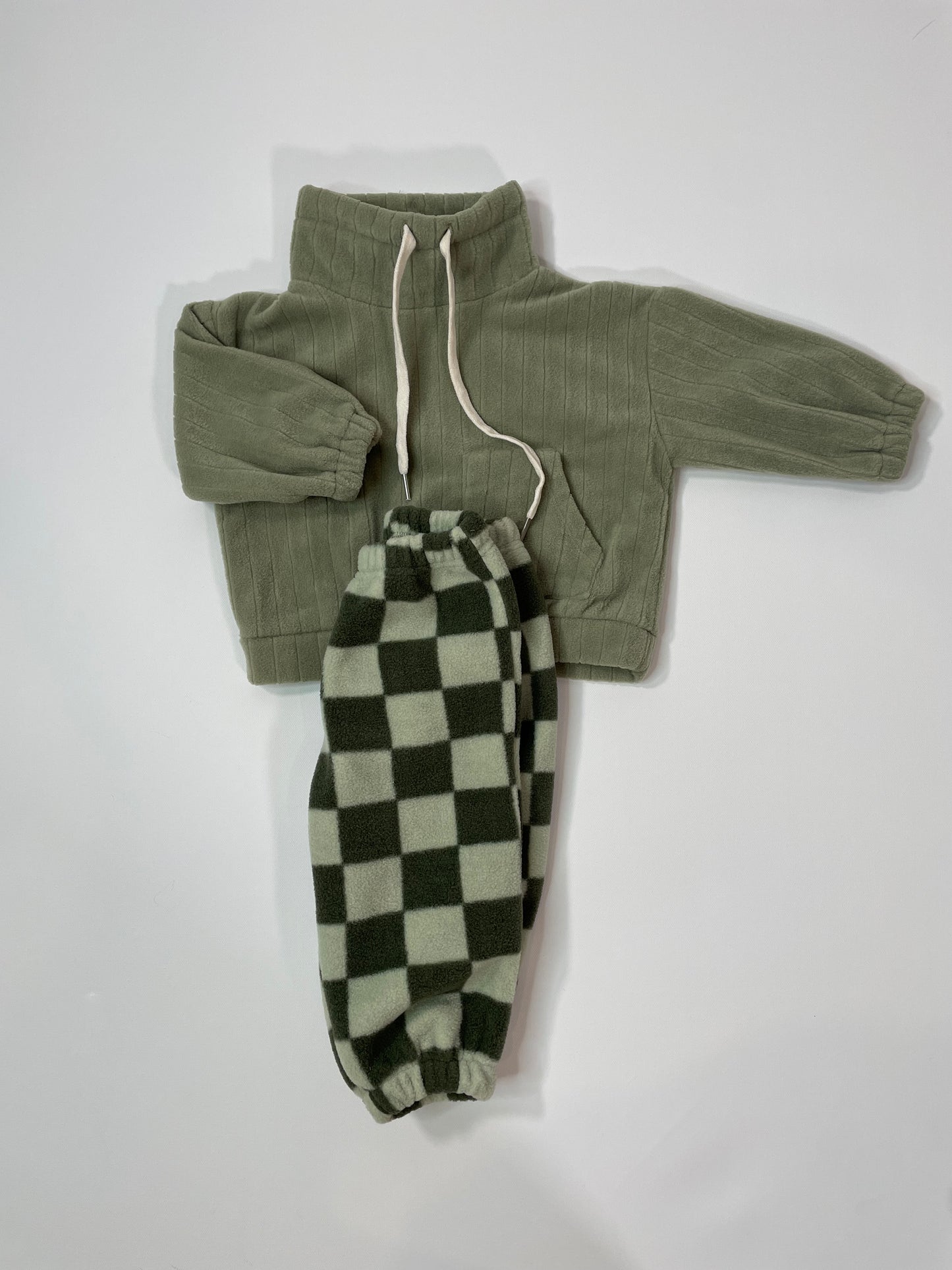 Thick Ribbed Fleece Set