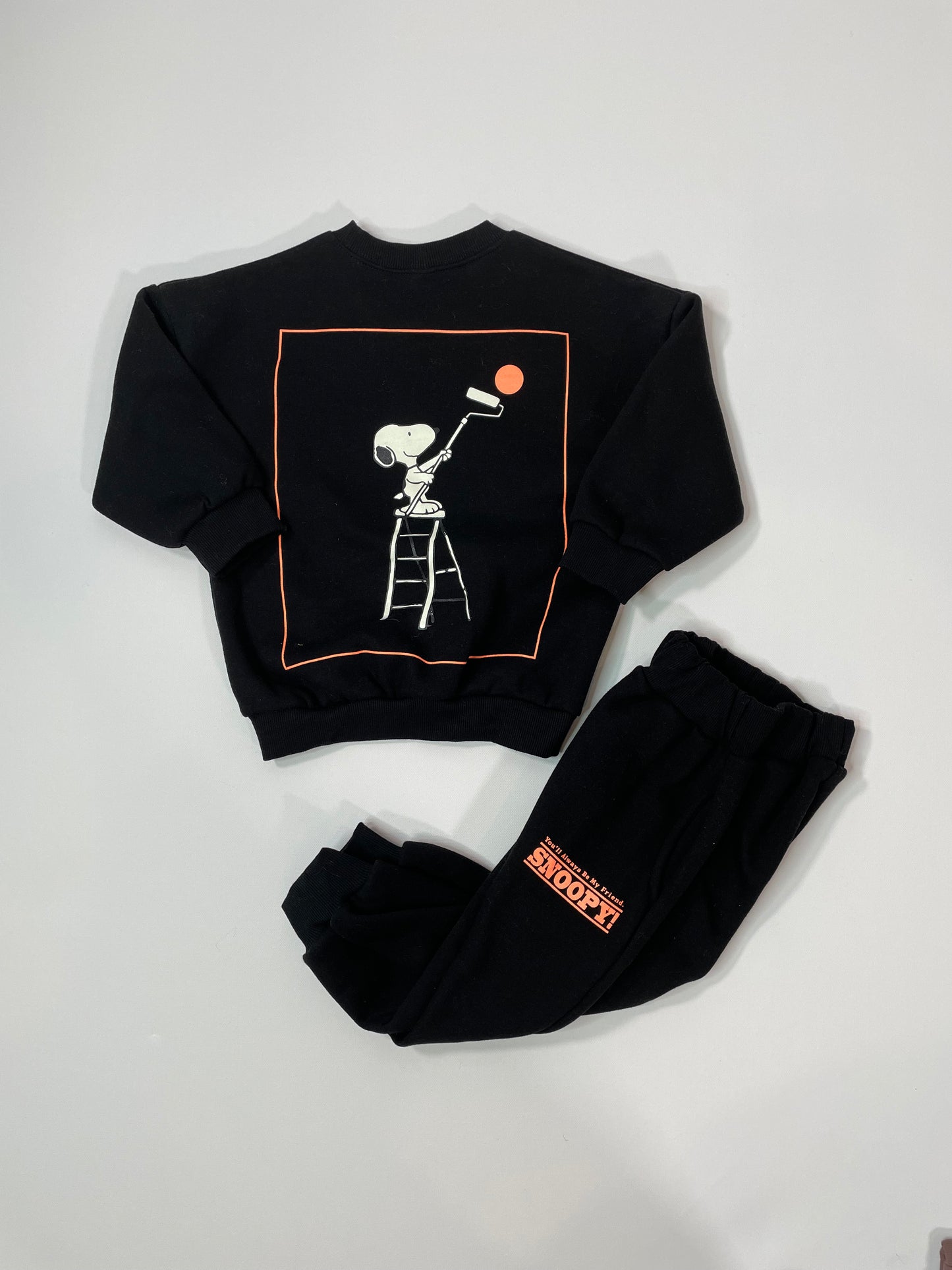 Snoopy Painting Moon Sweatshirt Jogger Set