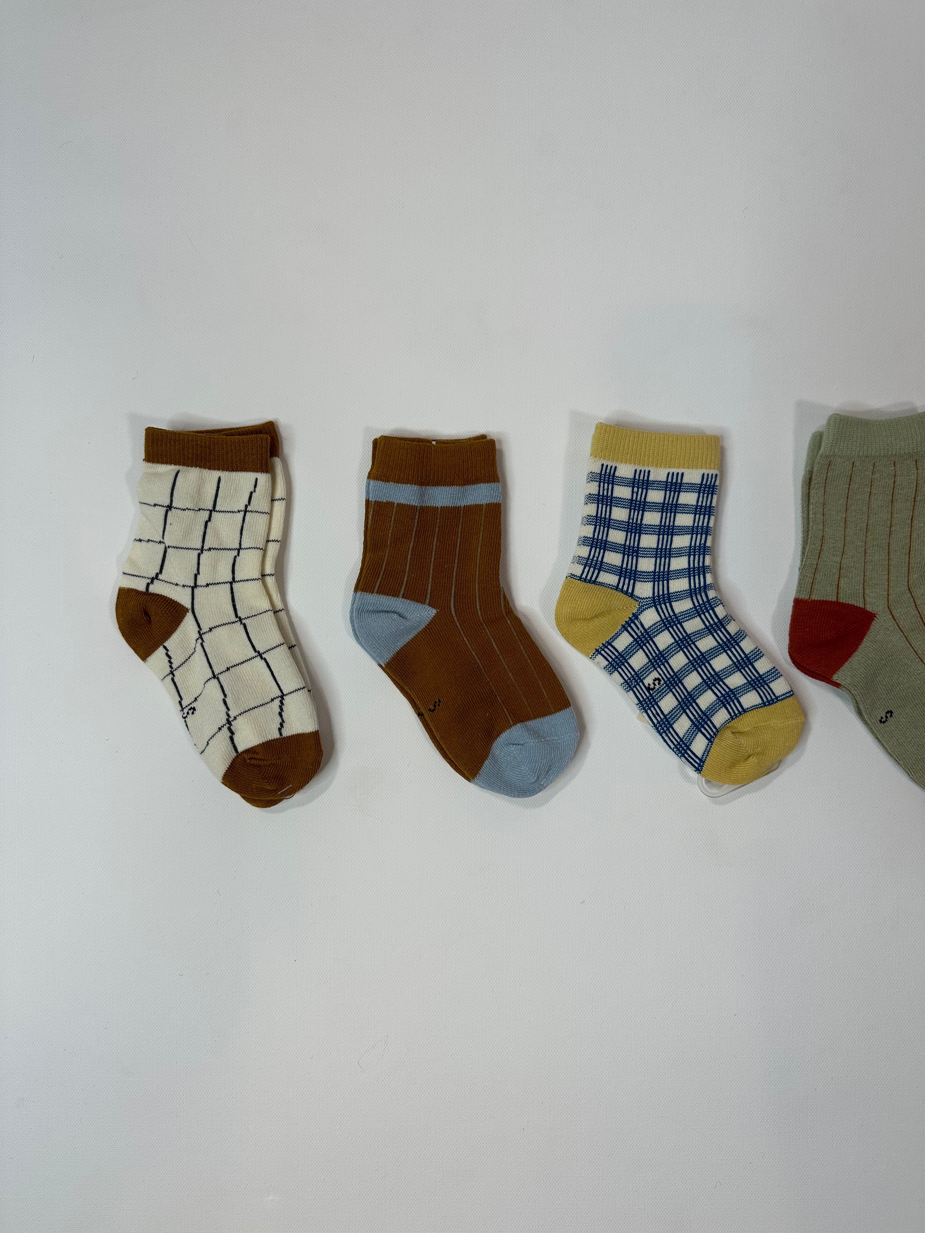 Multicolor Neutral stripes Socks (5 Pairs)