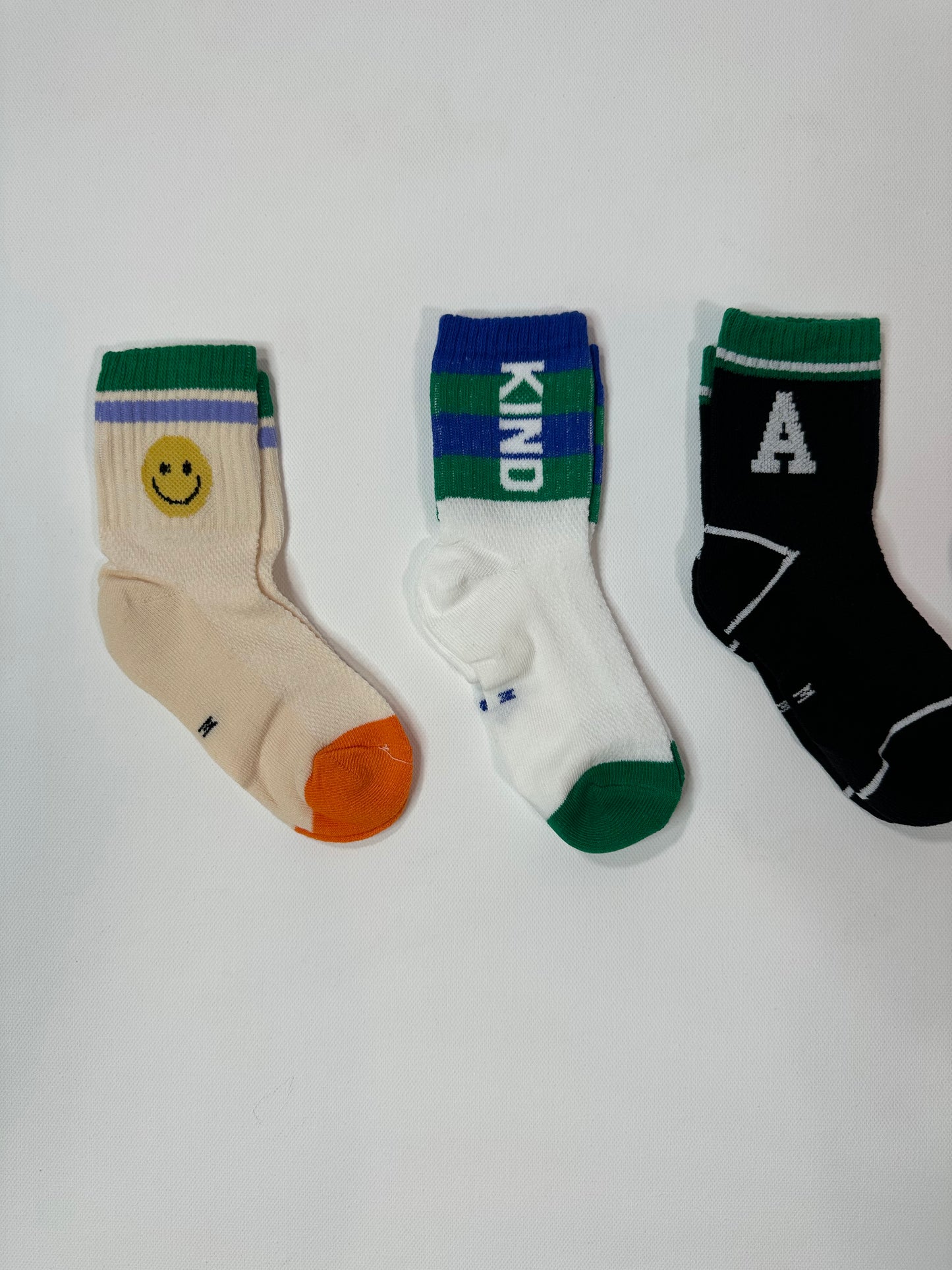 Kind Striped Smiley Socks (5 Pairs)