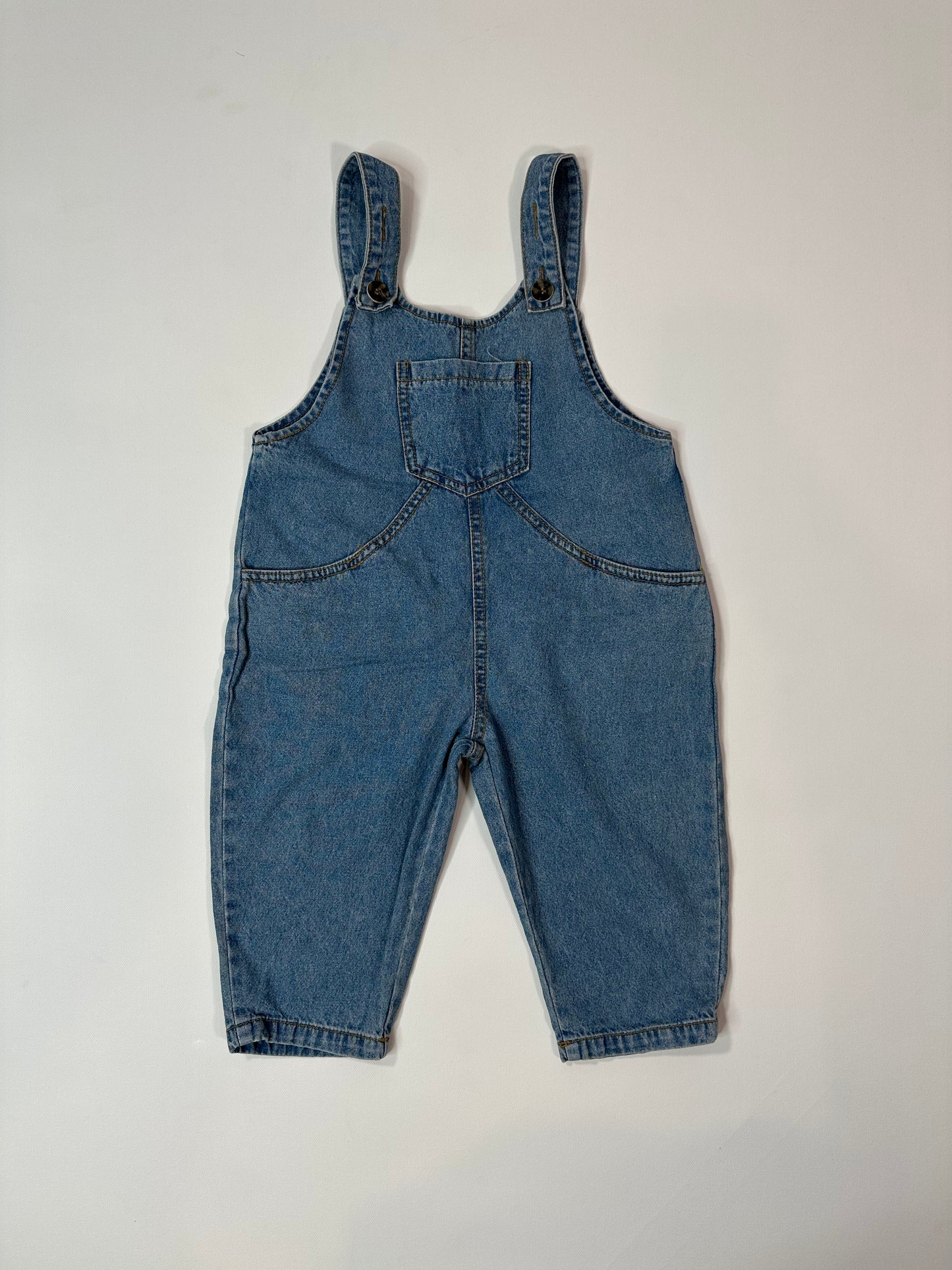 90s Style Unisex Denim Overalls