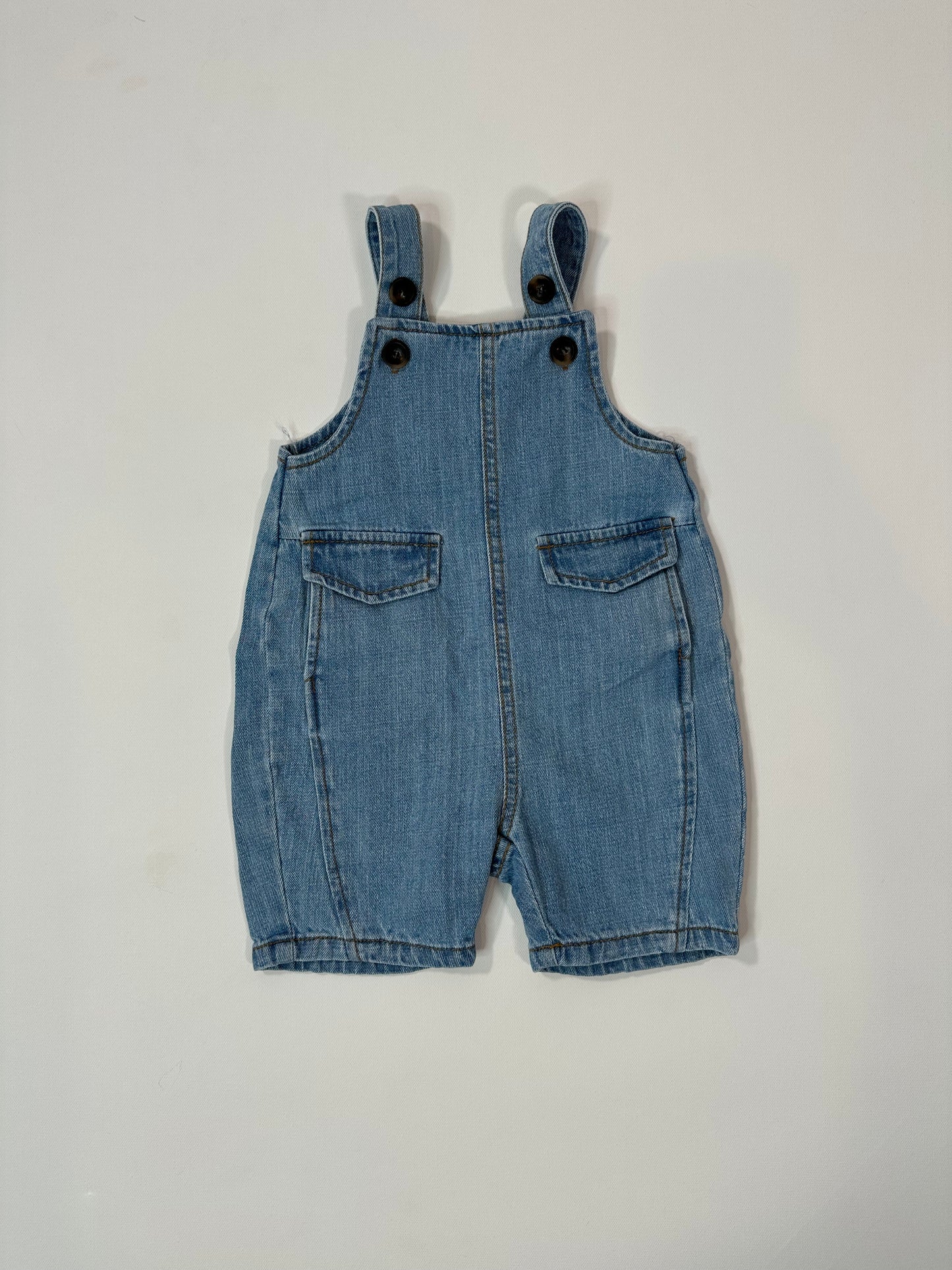 Denim Short Overalls