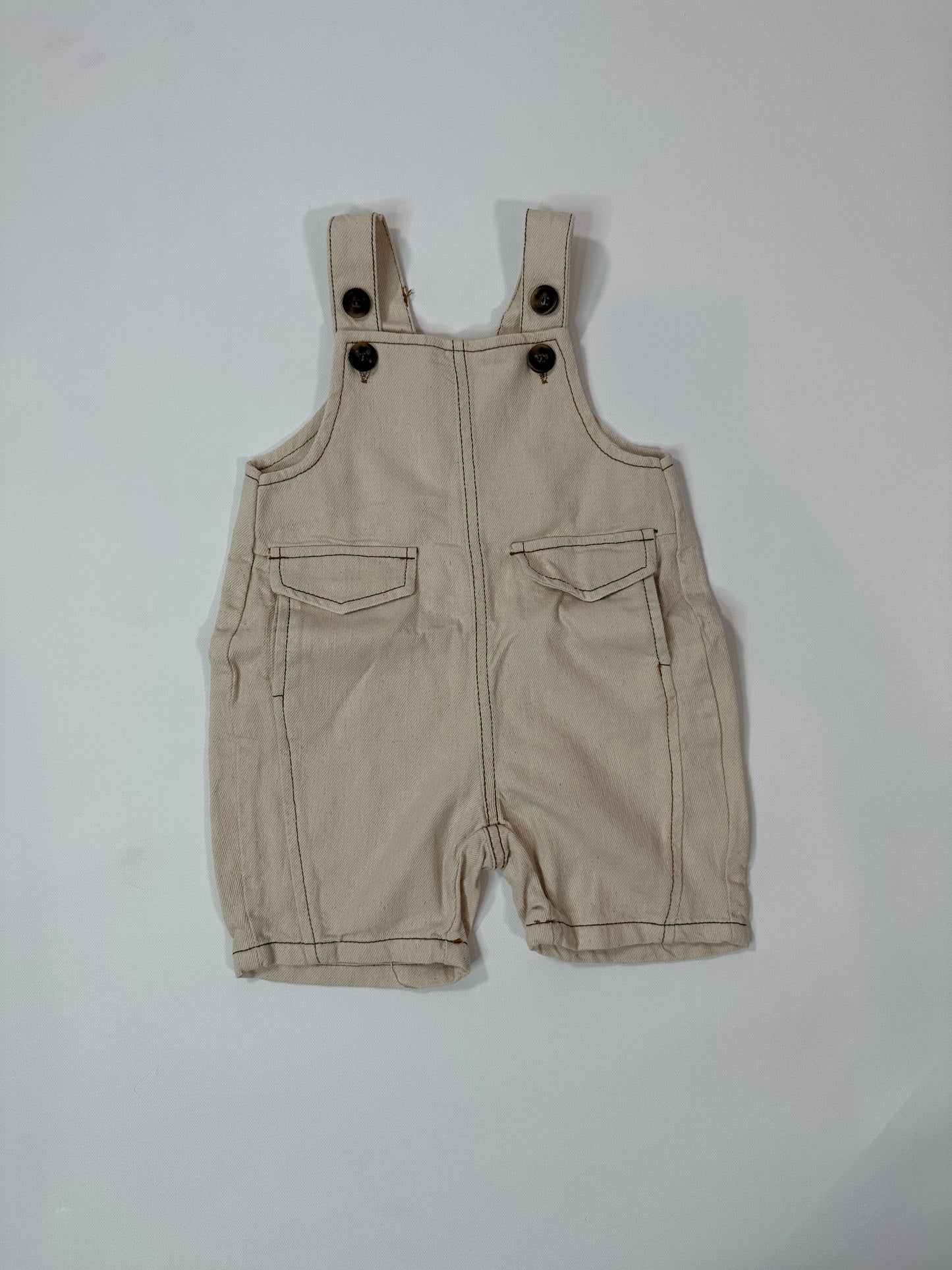 Denim Short Overalls