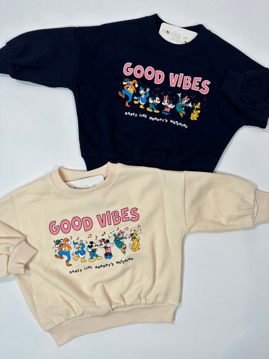 Mickey and Friends GOOD VIBES Sweatshirt