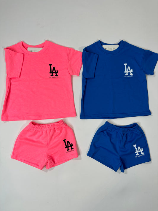 LA Los Angeles Tee and Shorts Set