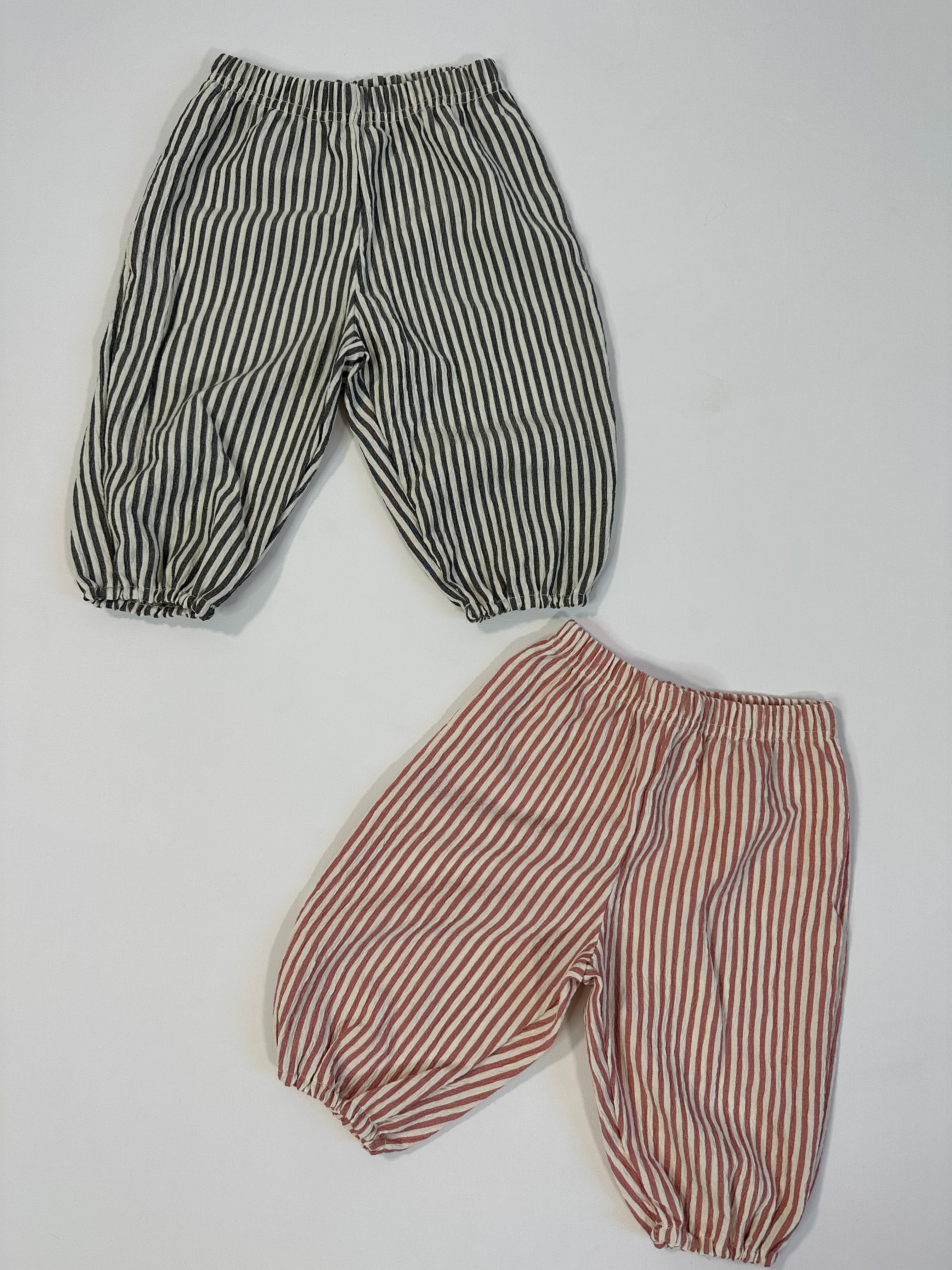 Striped Lightweight Linen Pants *runs small