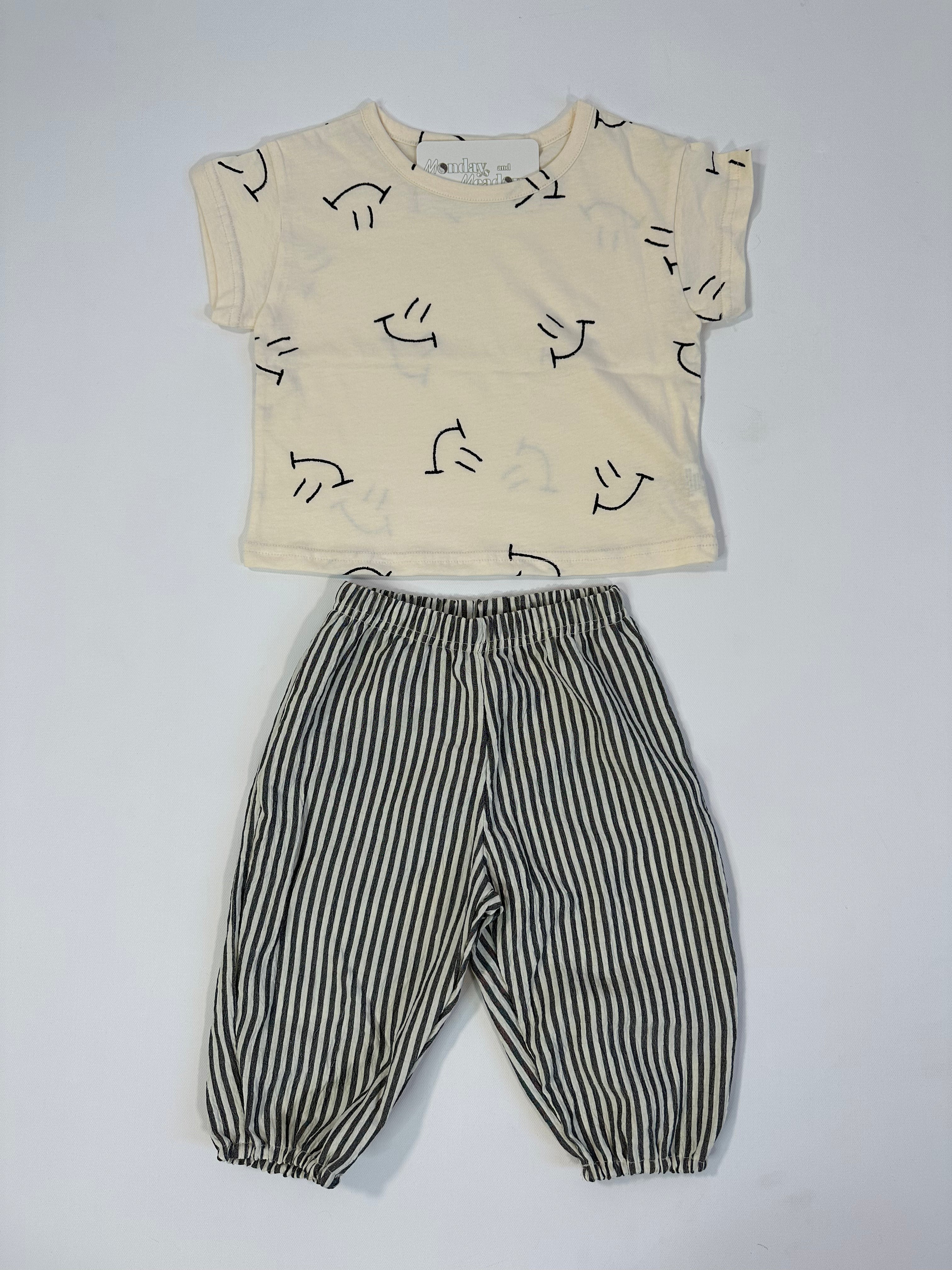Striped Lightweight Linen Pants *runs small