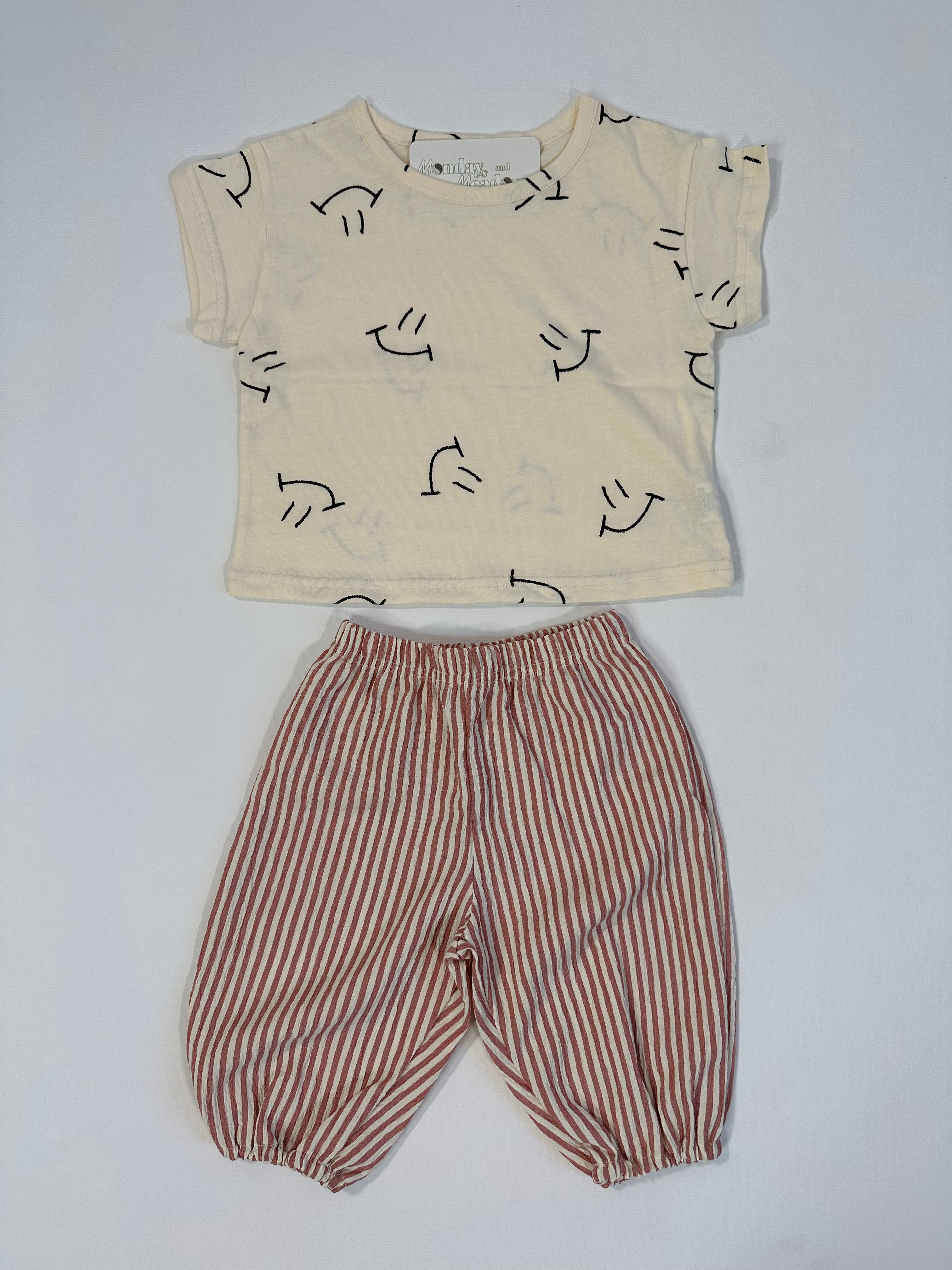 Striped Lightweight Linen Pants *runs small