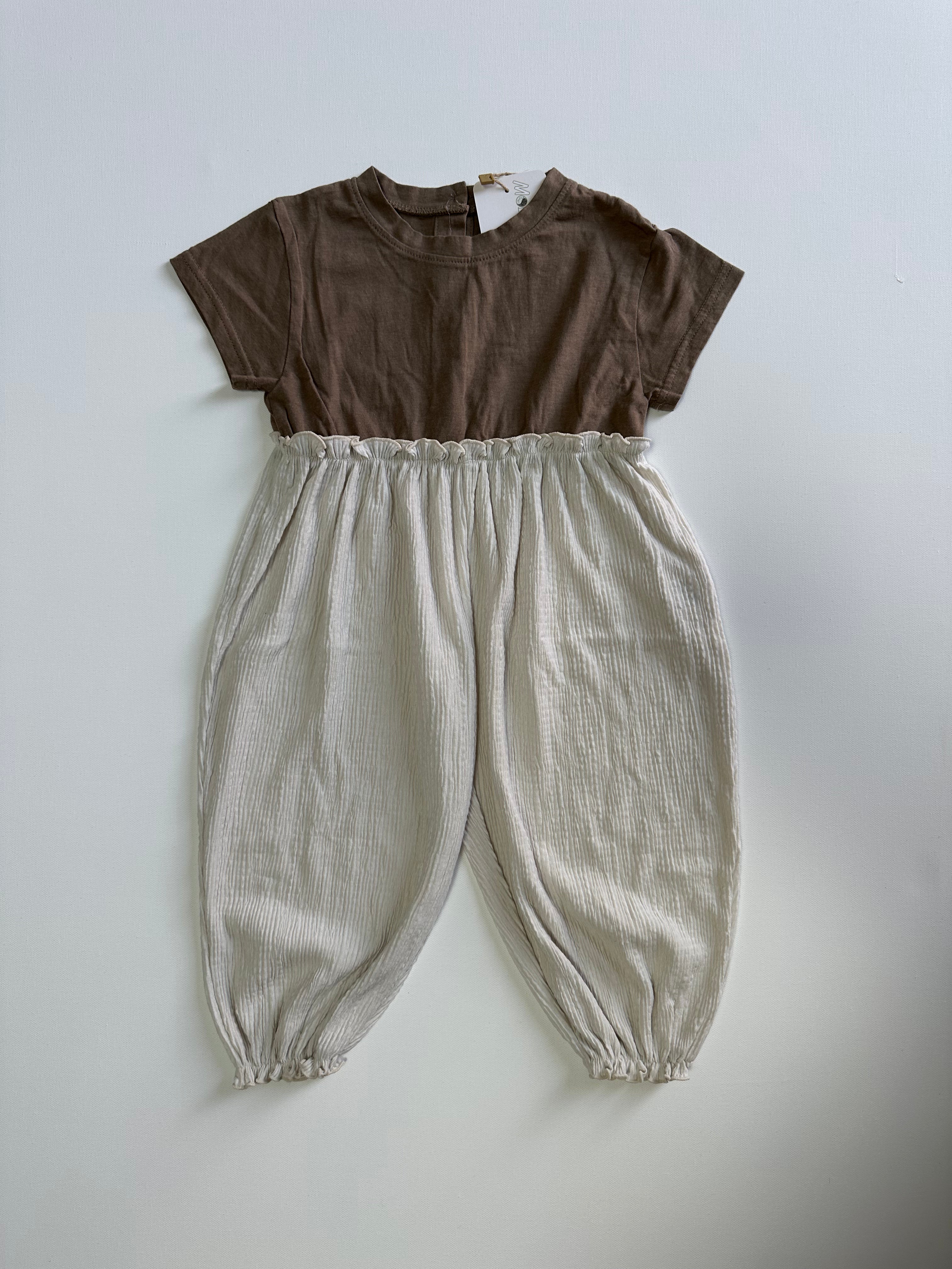 Two Tone Girls Jumpsuit