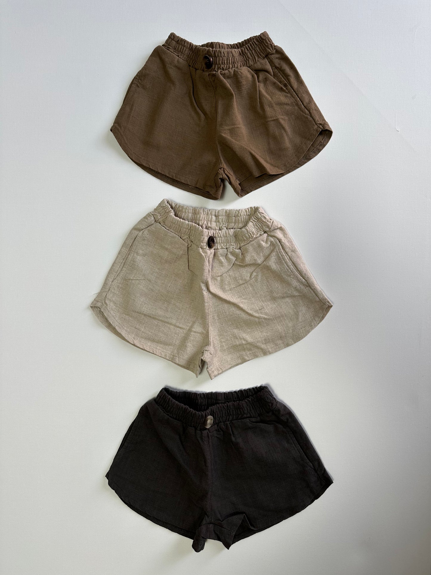 Linen Track Shorts (Unisex)