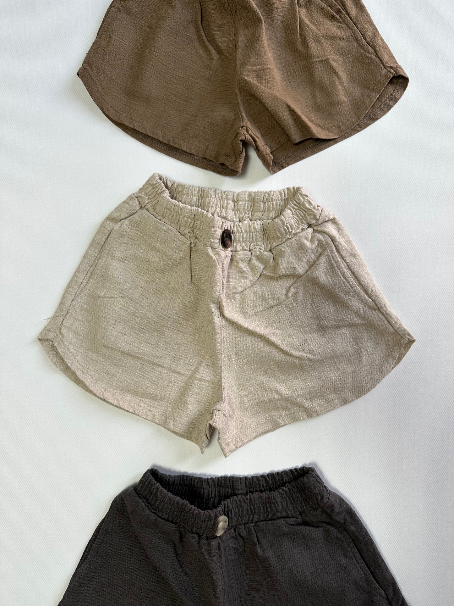 Linen Track Shorts (Unisex)