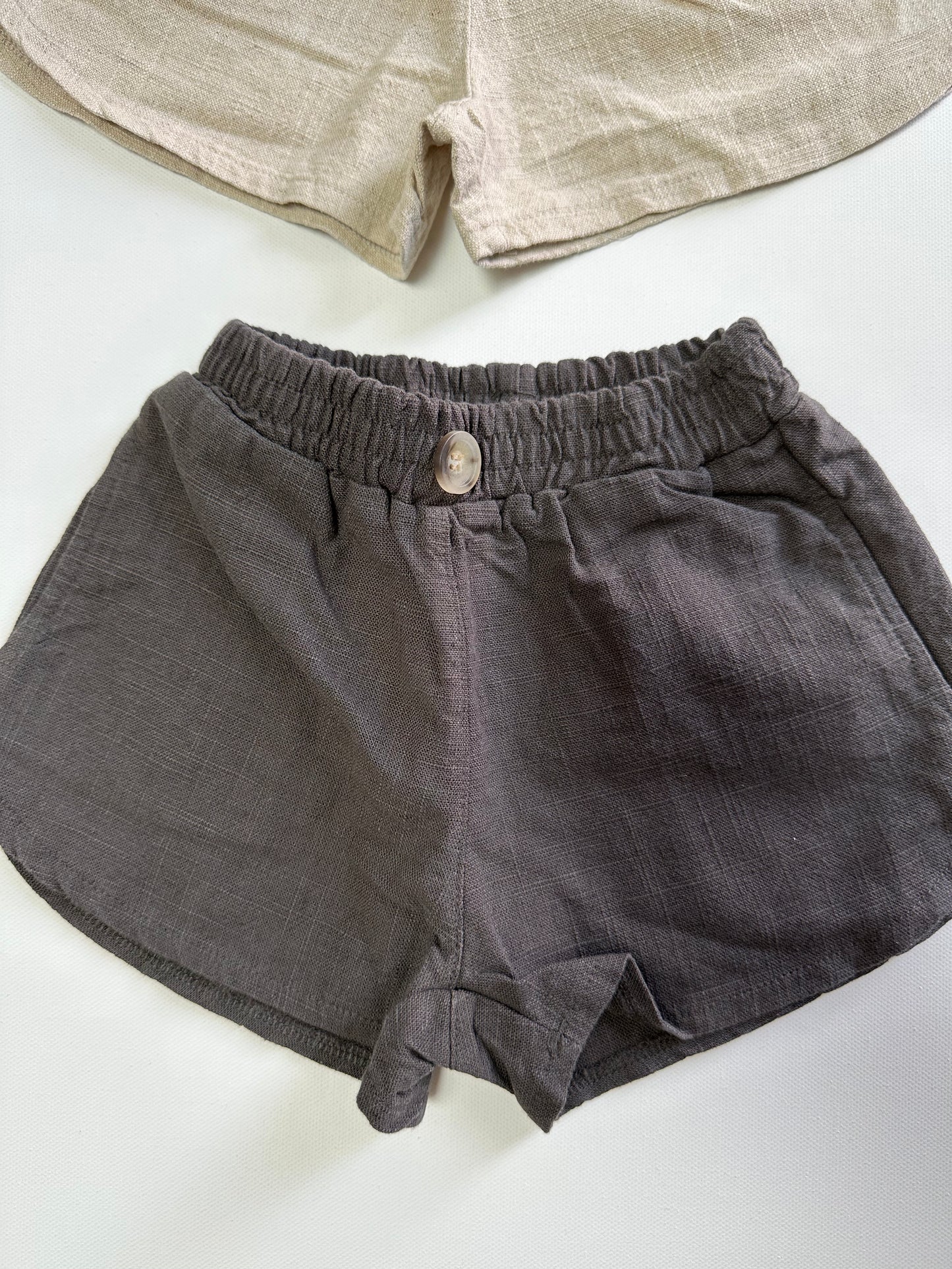 Linen Track Shorts (Unisex)