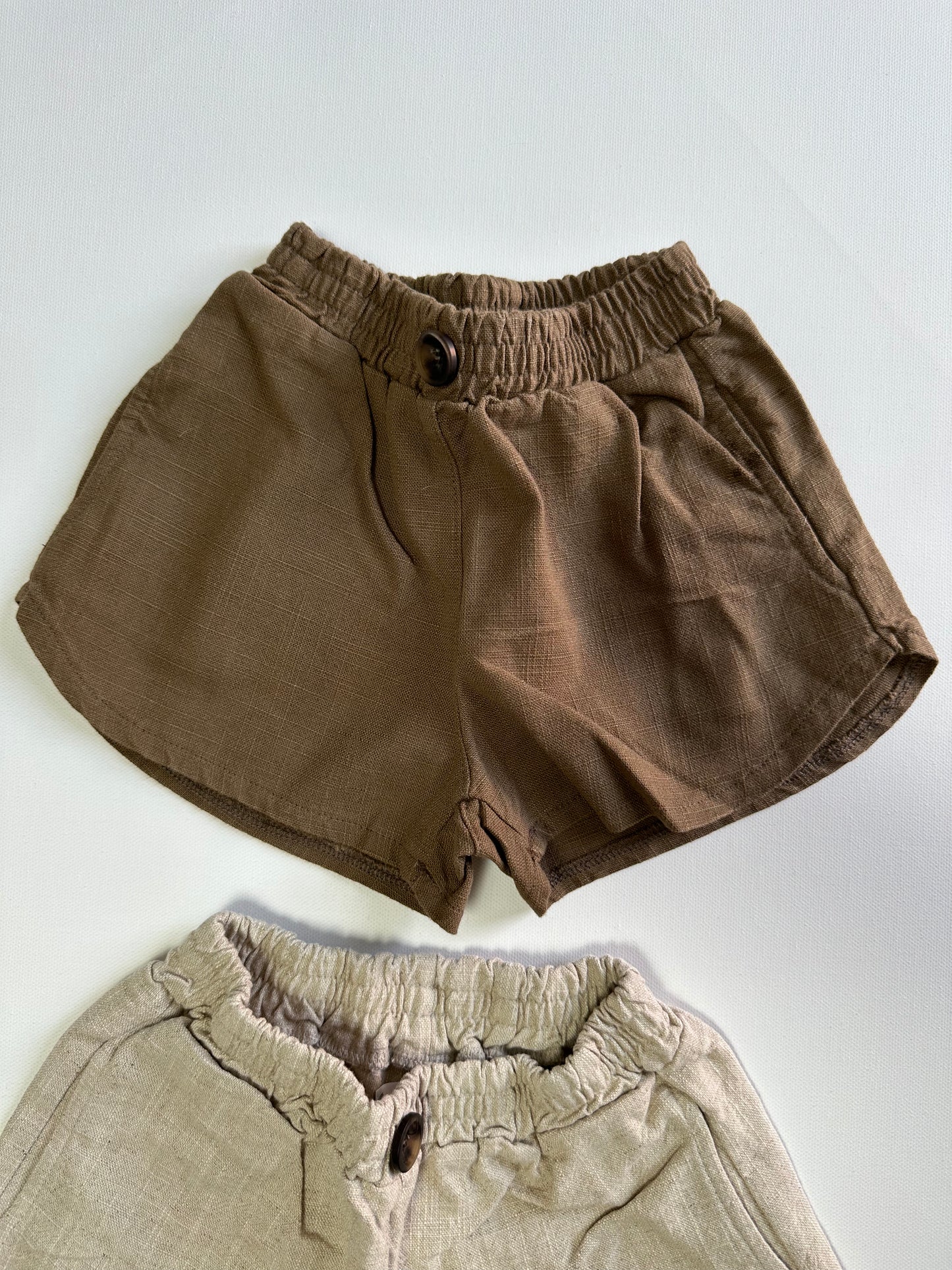 Linen Track Shorts (Unisex)