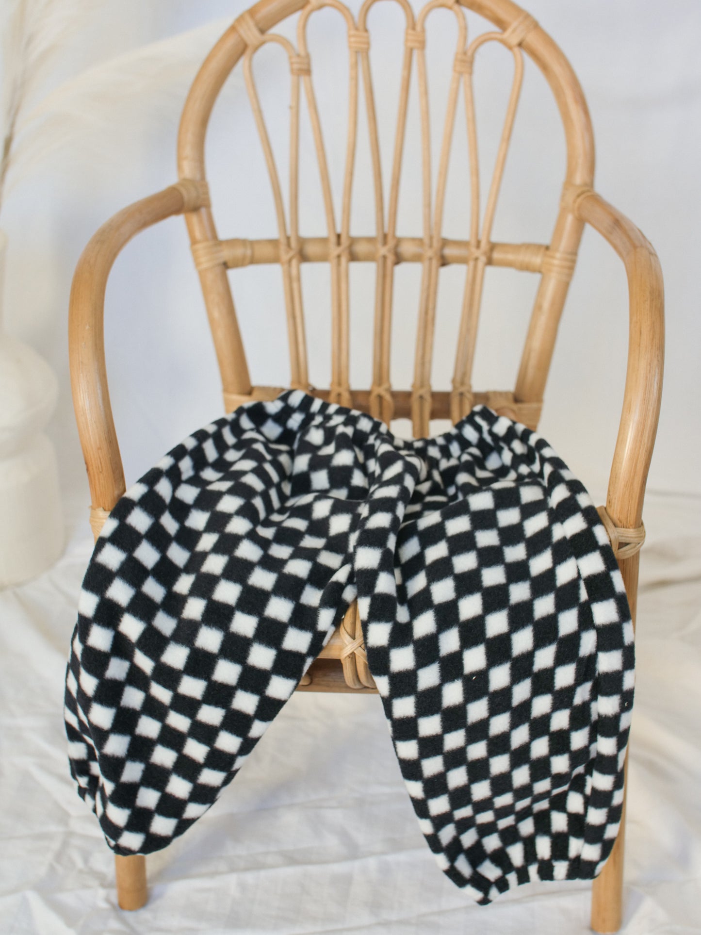 Checkered Fleece Jogger Pants