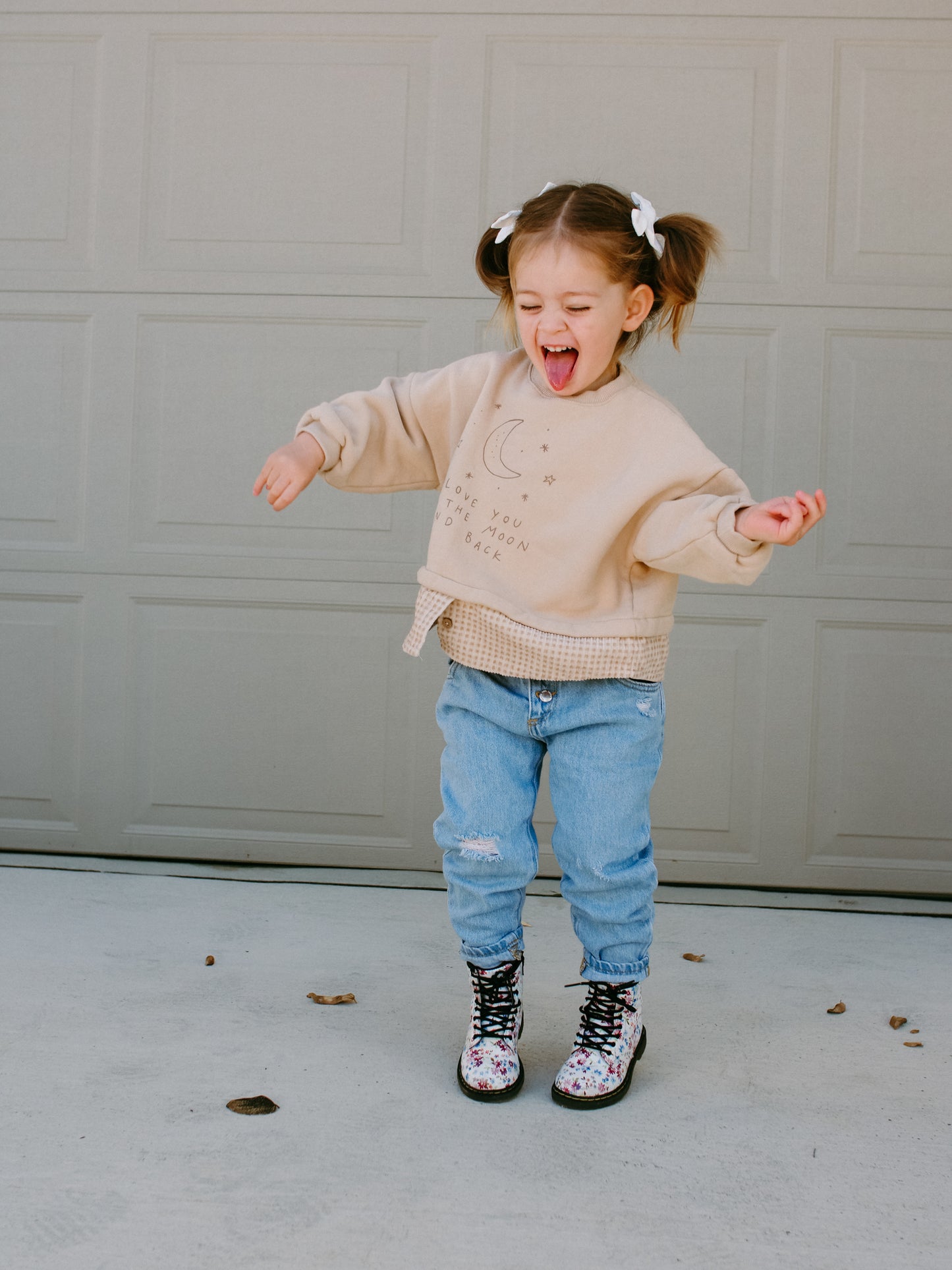 I Love You to The Moon And Back Layered Sweatshirt