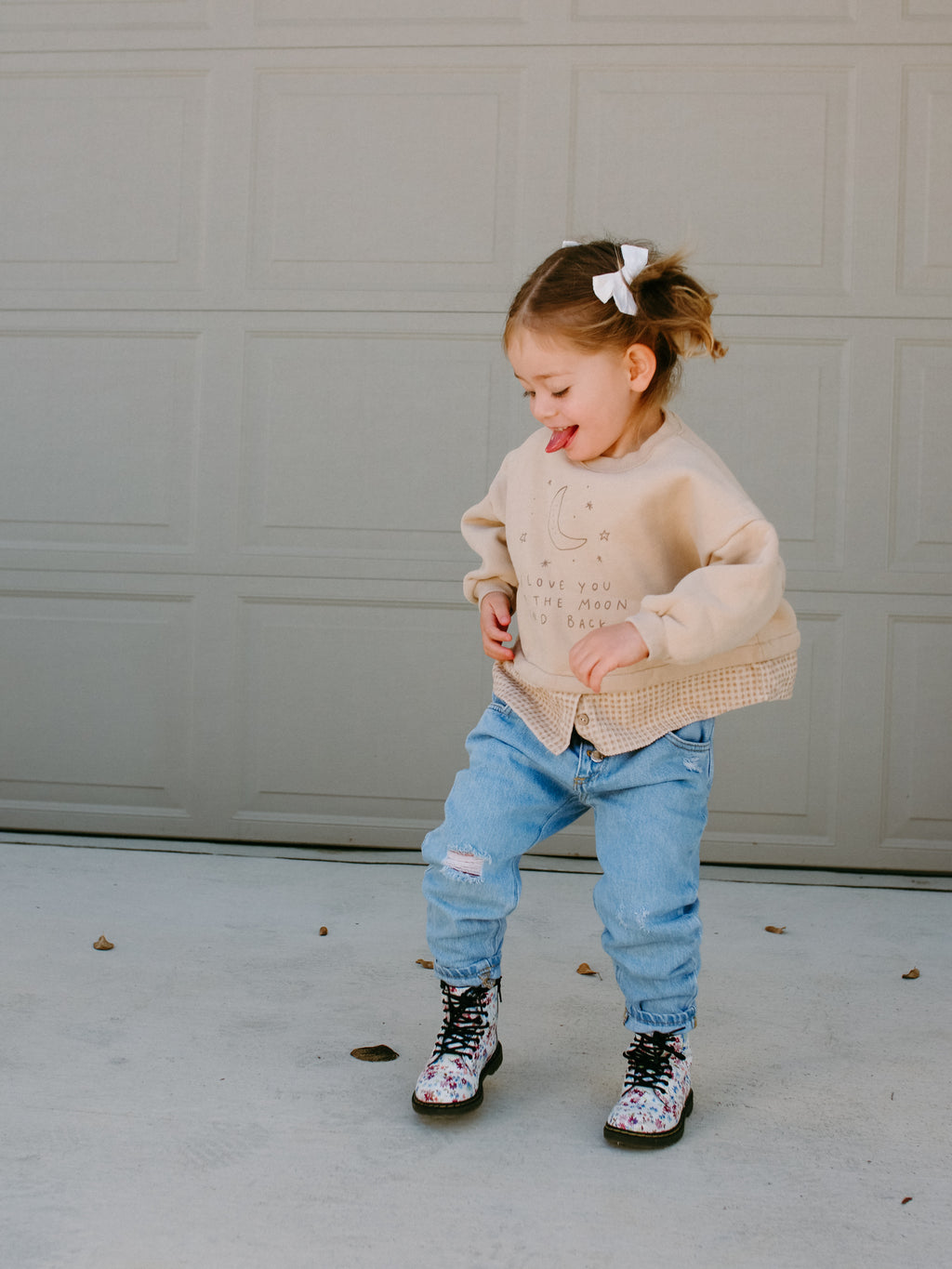I Love You to The Moon And Back Layered Sweatshirt