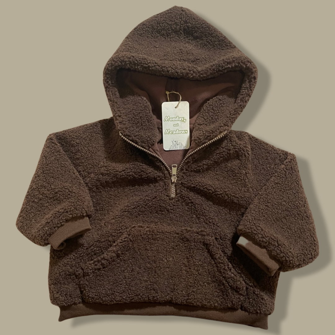 Teddy Sherpa Half Zip Pullover