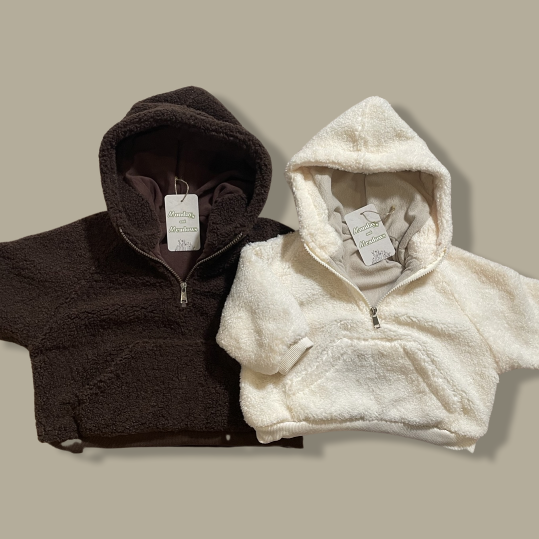 Teddy Sherpa Half Zip Pullover