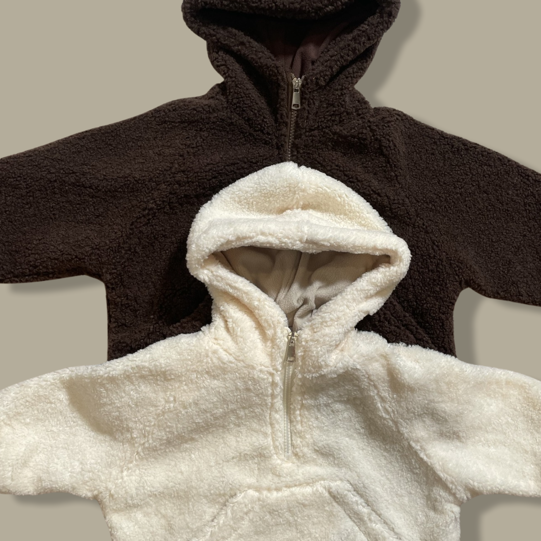 Teddy Sherpa Half Zip Pullover